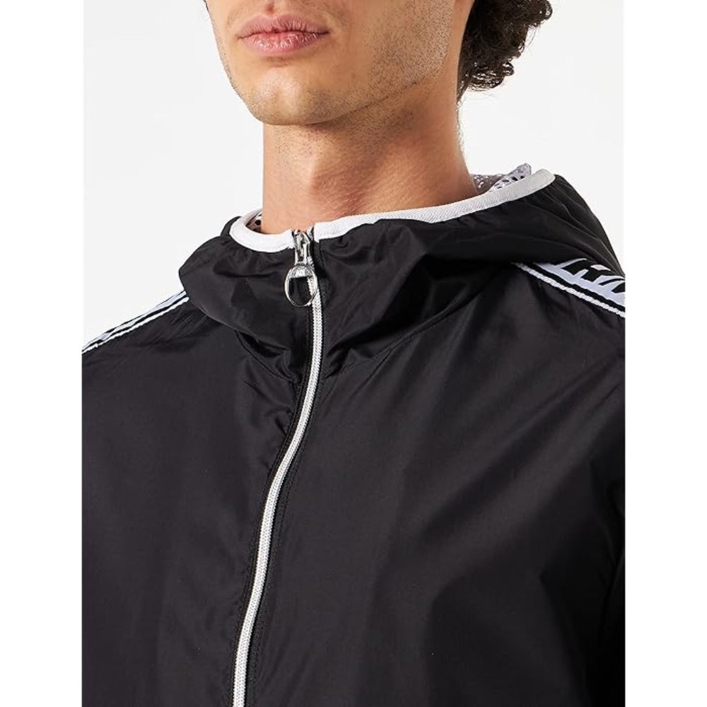 Armani exchange mens logo tape windbreaker jacket in black size S...USED - Picture 4 of 6